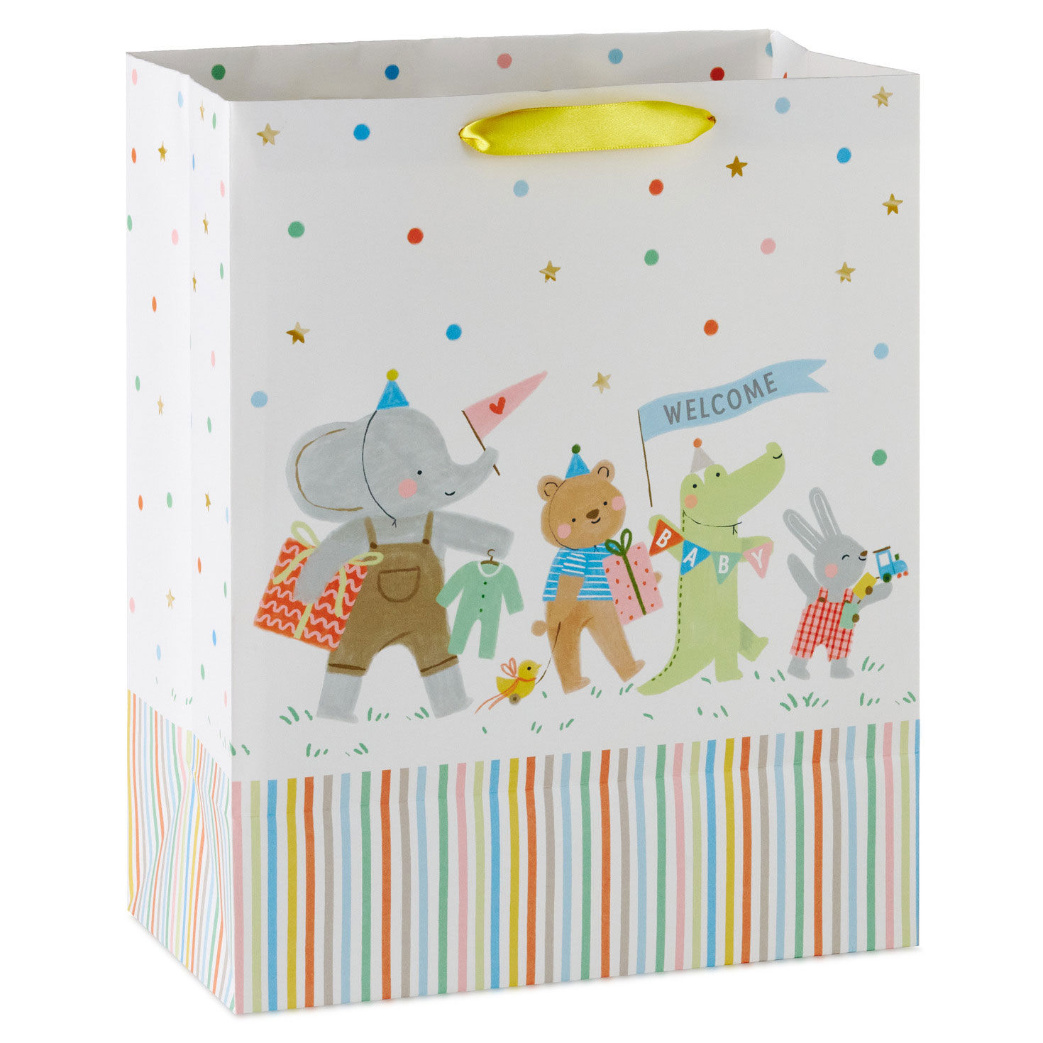 Animal Parade and Polka Dots Large Gift Bag Back image number 6