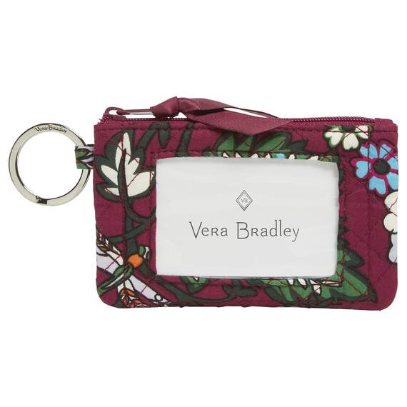 Vera Bradley Iconic Zip ID Case in Water Bouquet, , large image number 1