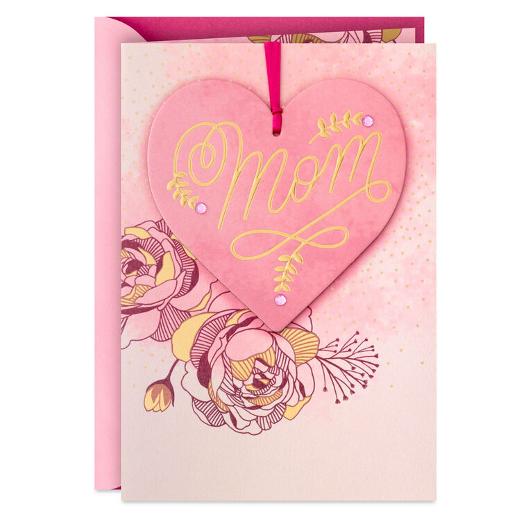 Grateful Heart Mom Birthday Card With Decoration