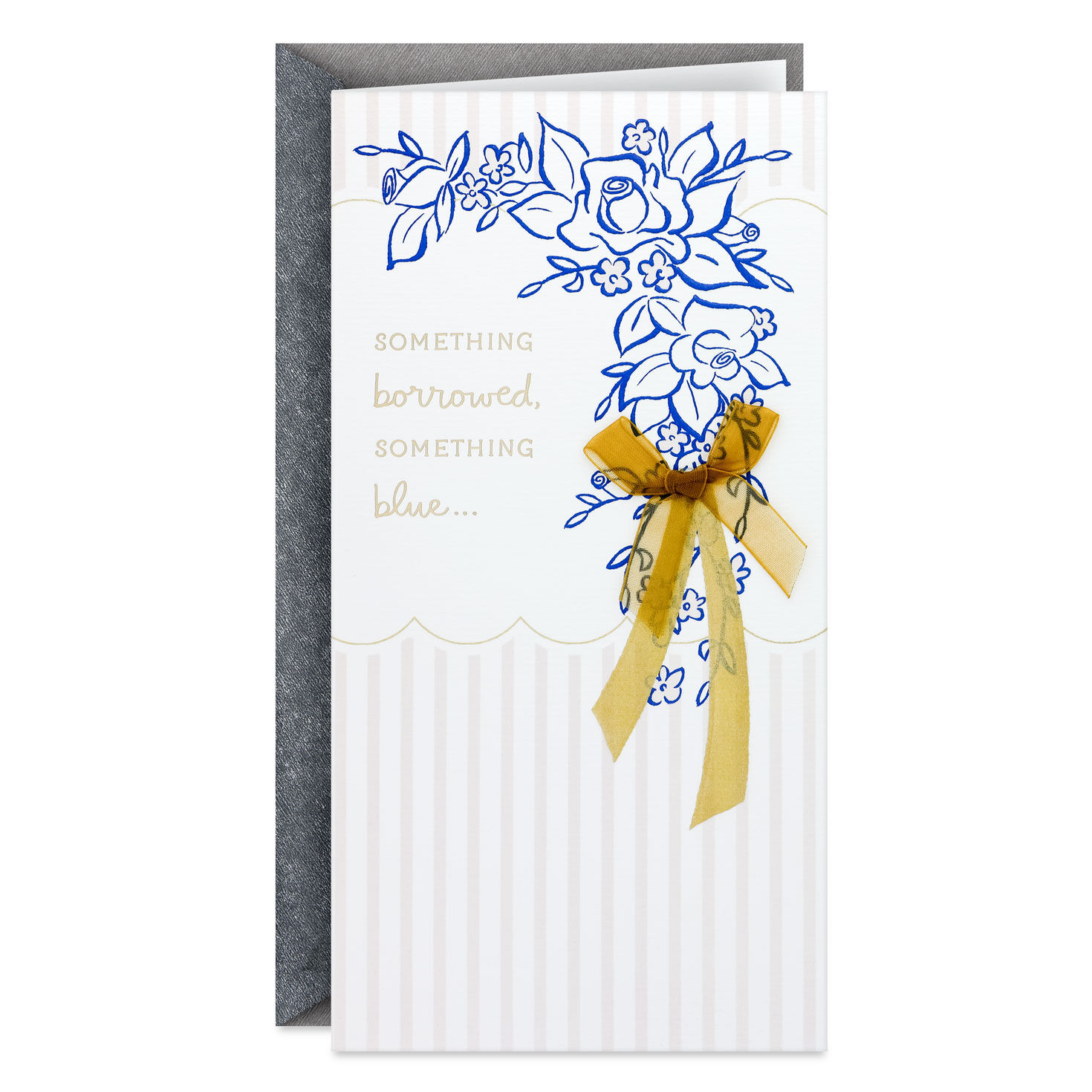 Something Borrowed, Something Blue Money Holder Wedding Card