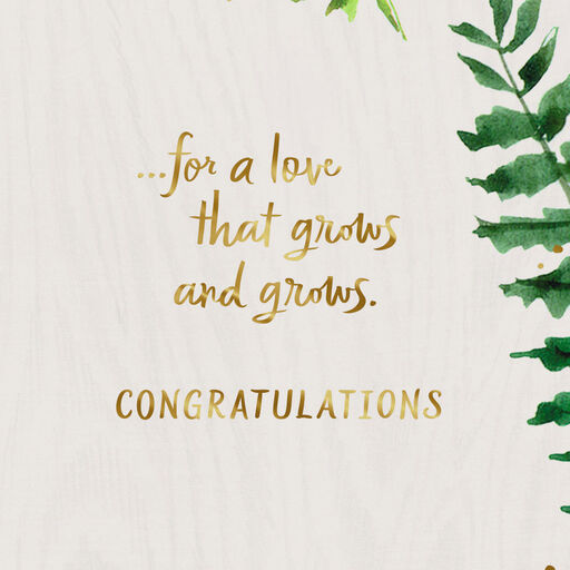 A Love That Grows and Grows Wedding Shower Card, 