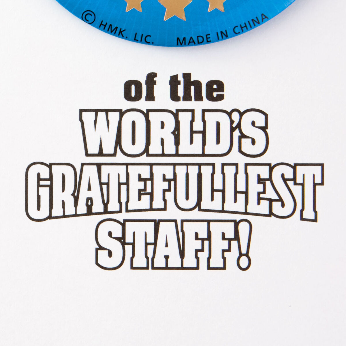 World's Greatest Boss Boss's Day Card From All With Removable Button