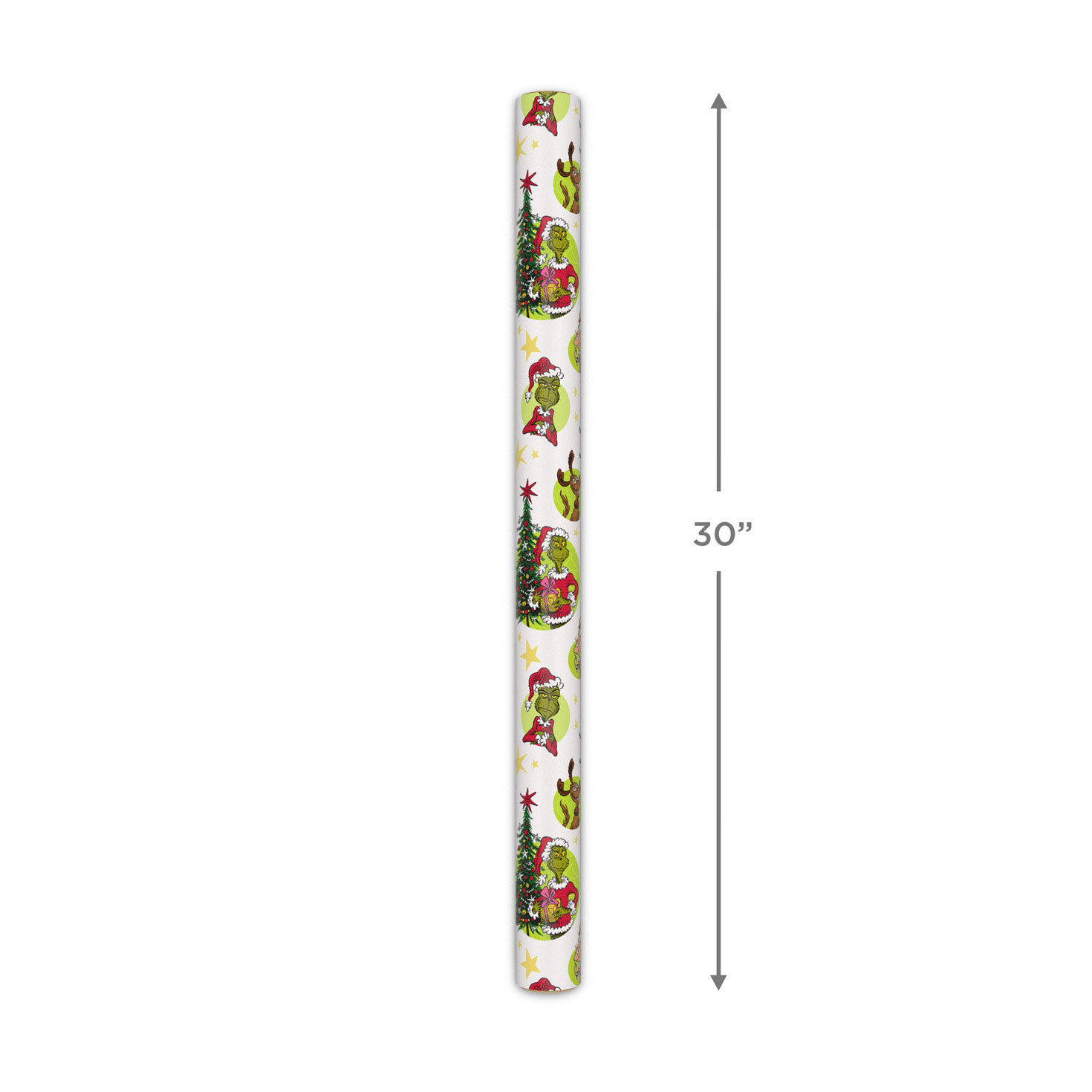 Dr. Seuss Grinch Vignettes Christmas Wrapping Paper Measurement image number 5