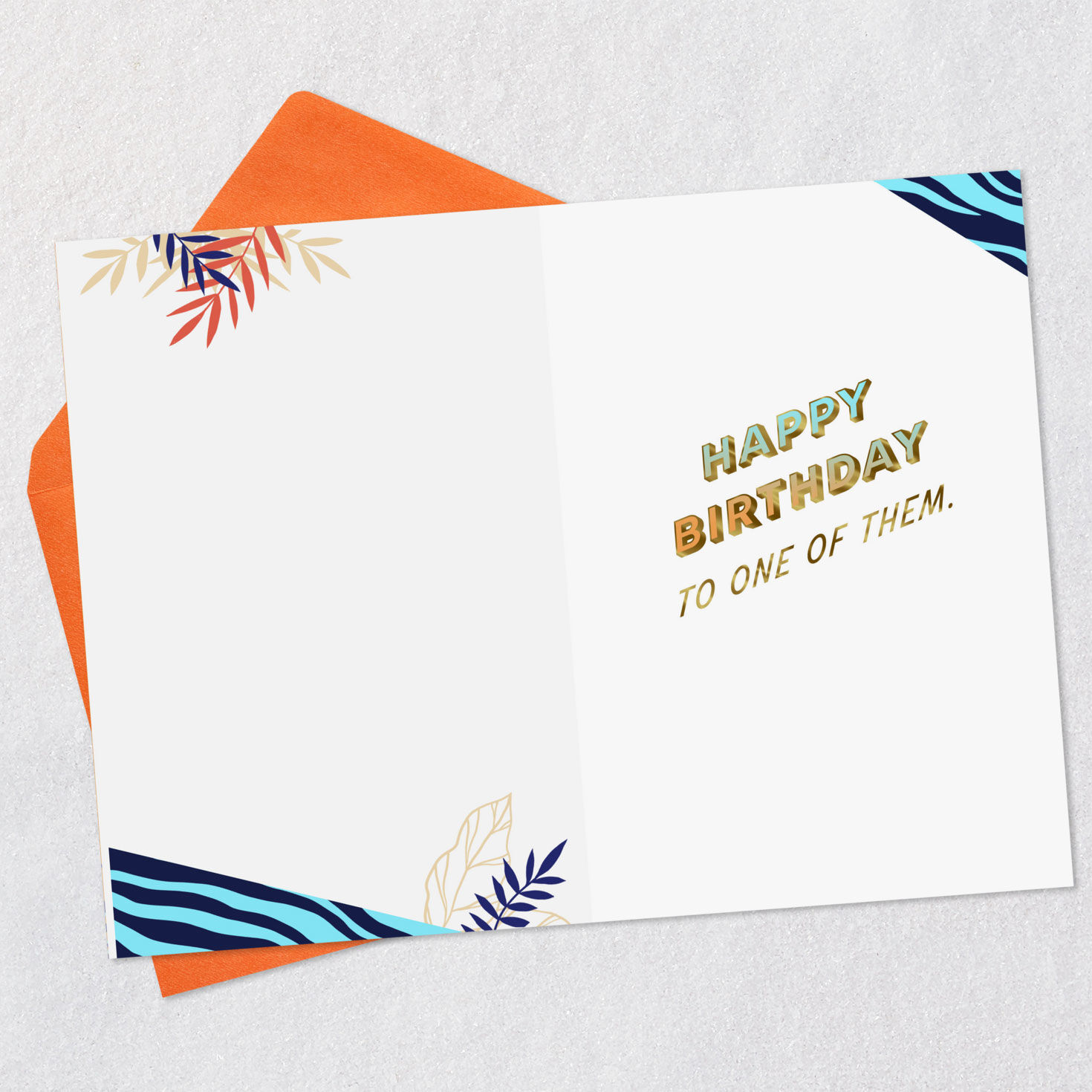 Tall Cake and Giraffe Birthday Card Open card with envelope image number 3