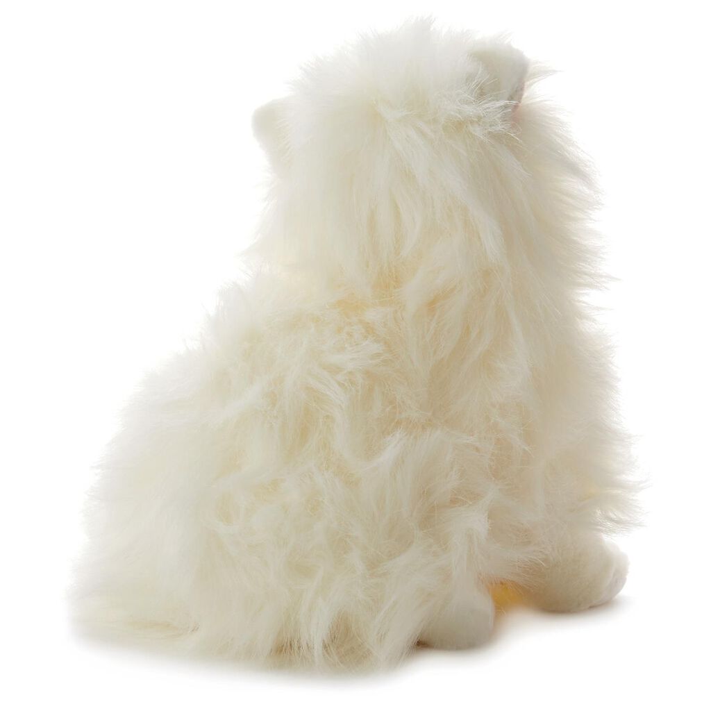 White Long Haired Cat Large Stuffed Animal Classic Stuffed