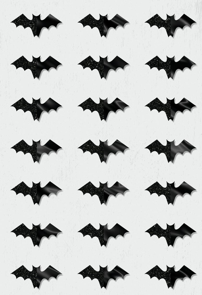 Bats Everywhere Halloween Card