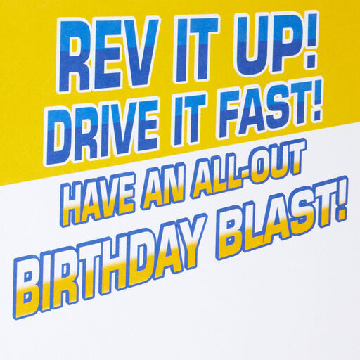 Mattel Hot Wheels™ Rev It Up Birthday Card With Stickers, 