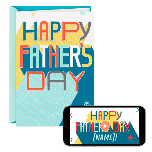 Good Vibes All Day Video Greeting Father's Day Card, 