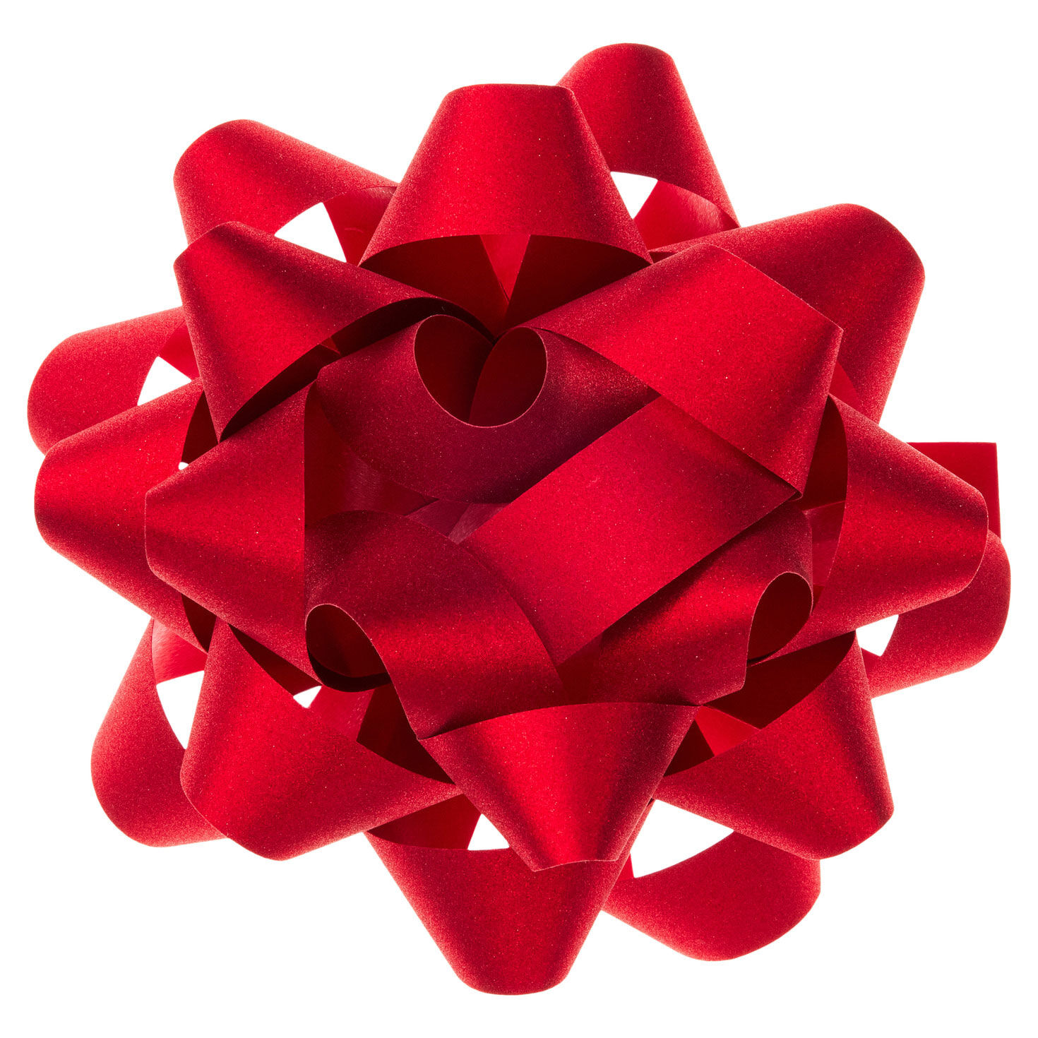 4.6" Red Sparkle Christmas Gift Bow