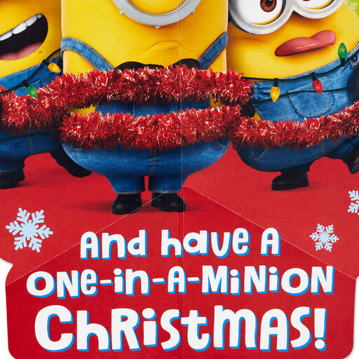 Despicable Me Minions Jolly Style Musical Pop-Up Christmas Card, 
