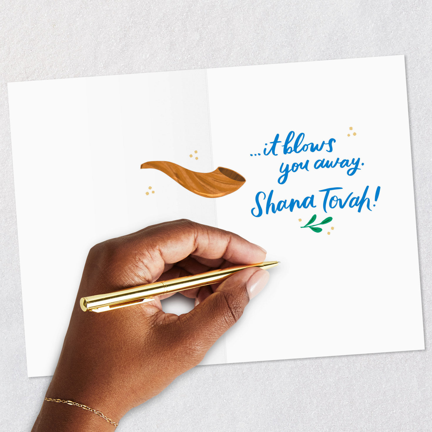 Apples and Honey Jar Rosh Hashanah Card Signing card image number 6