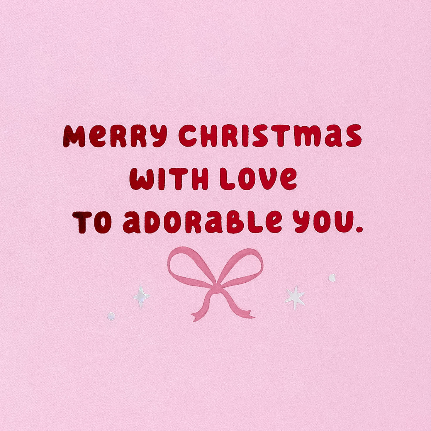 Pink Kawaii Cupcake Christmas Card for Granddaughter Sentiment image number 2