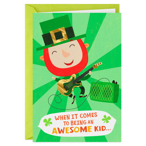 You Shamrock! Leprechaun St. Patrick's Day Card for Kids, 