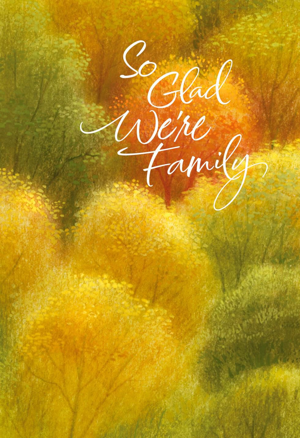 So Glad We're Family Thanksgiving Card