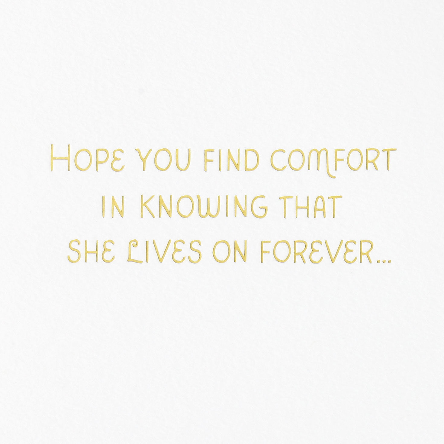 Her Loving Way Sympathy Card, , large image number 2