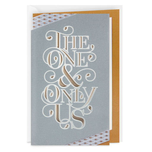 One and Only Us Anniversary Card, 