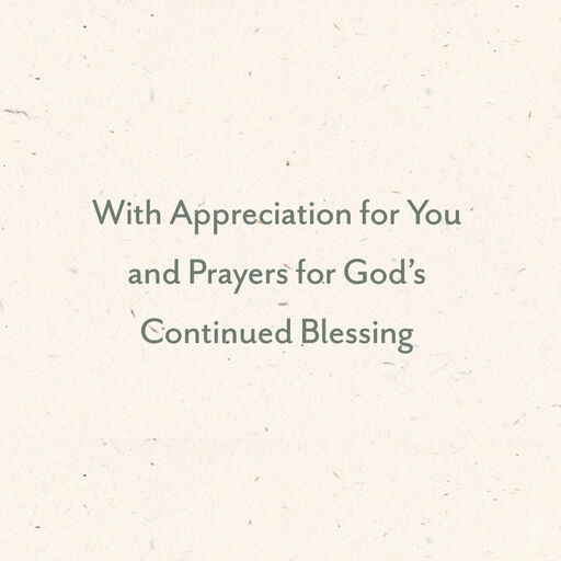 God Blessed Us Religious Clergy Appreciation Card for Minister and Spouse, 