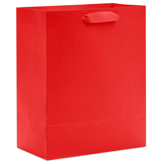 9.6" Red Medium Gift Bag, Red, large image number 6