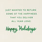 Red Mailbox and Cardinals Christmas Card sentiment image number 2