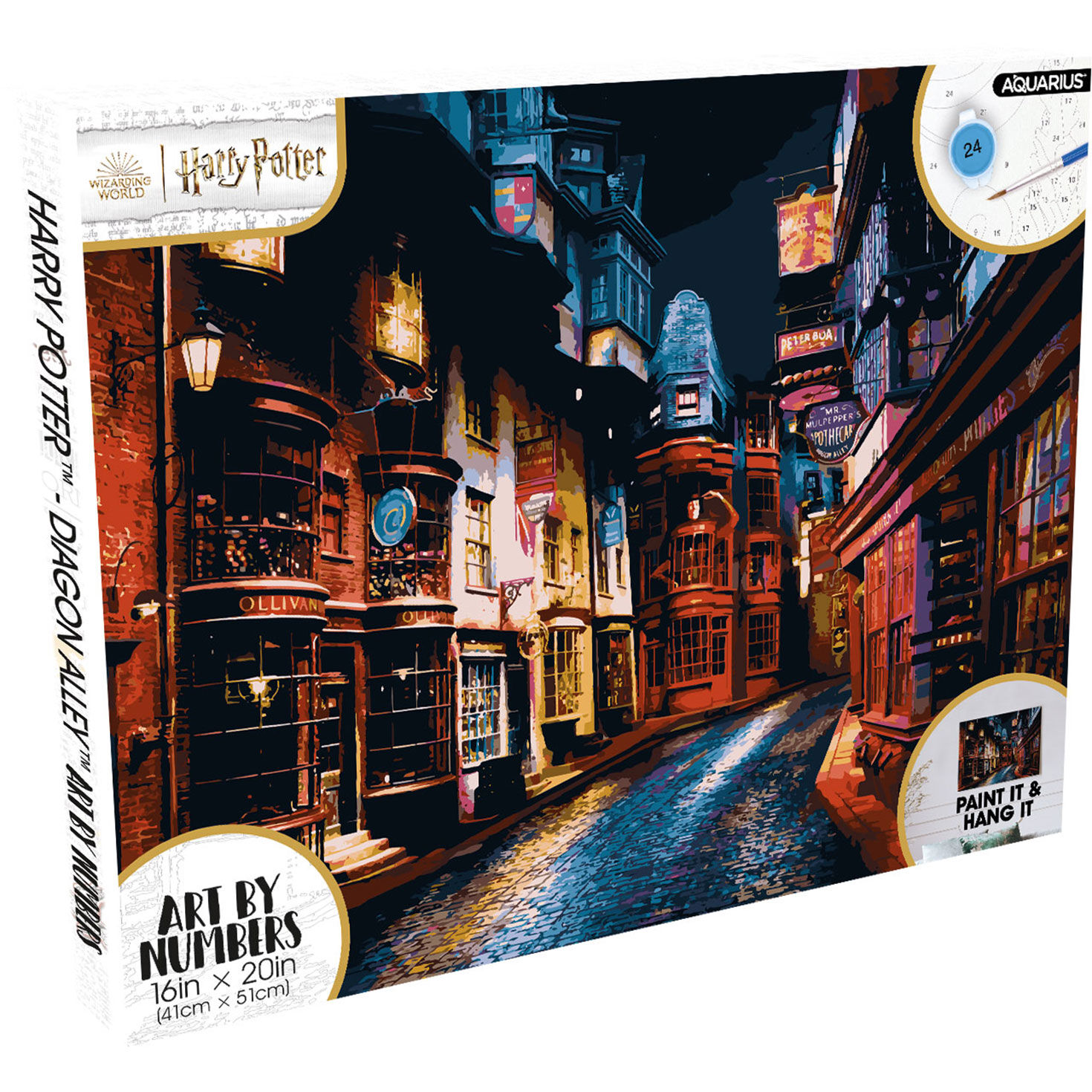Aquarius Harry Potter Diagon Alley Art by Numbers Painting Kit