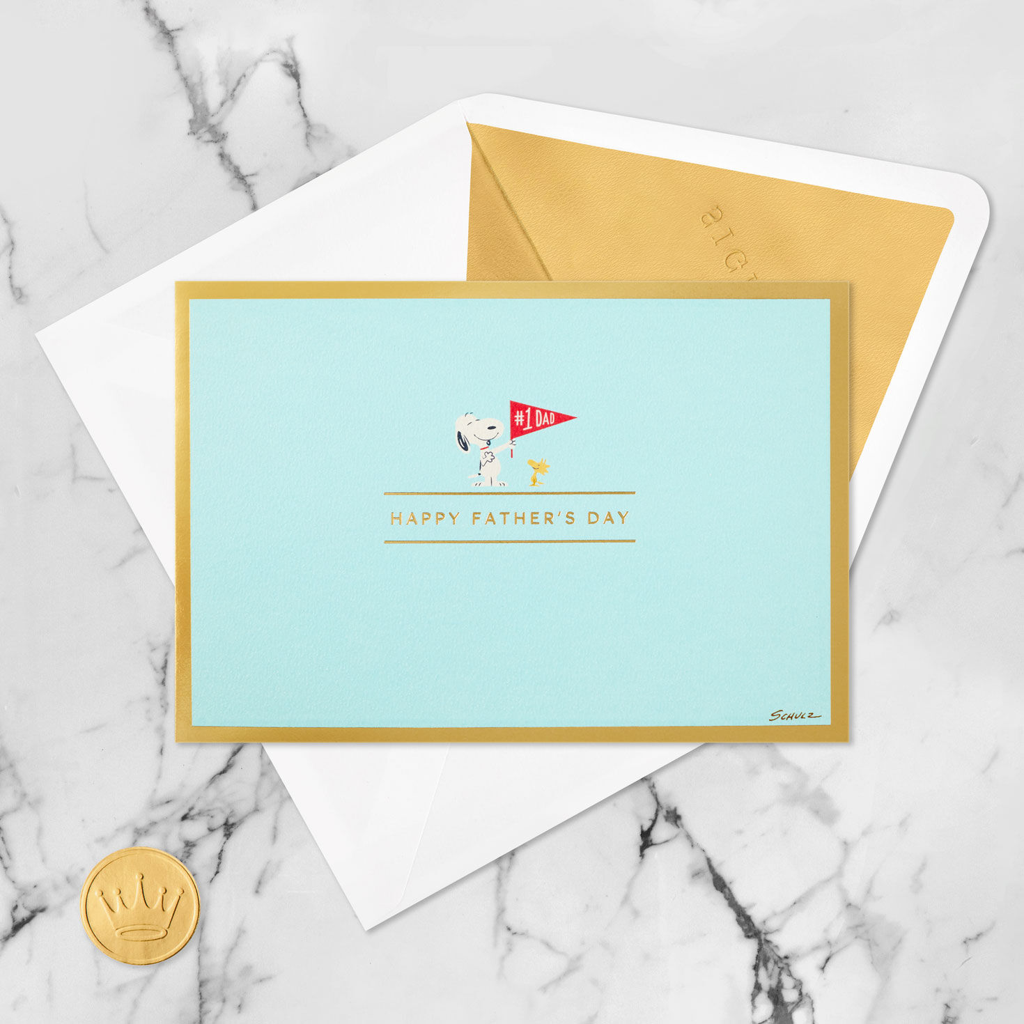 Peanuts&reg; Snoopy #1 Dad 3D Pop-Up Father's Day Card, , large image number 6