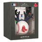 Red Sox Reindeer Baseball Christmas Ornament package front image number 7