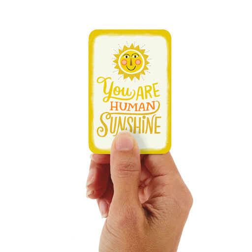 3.25" Mini Human Sunshine Blank Card, 