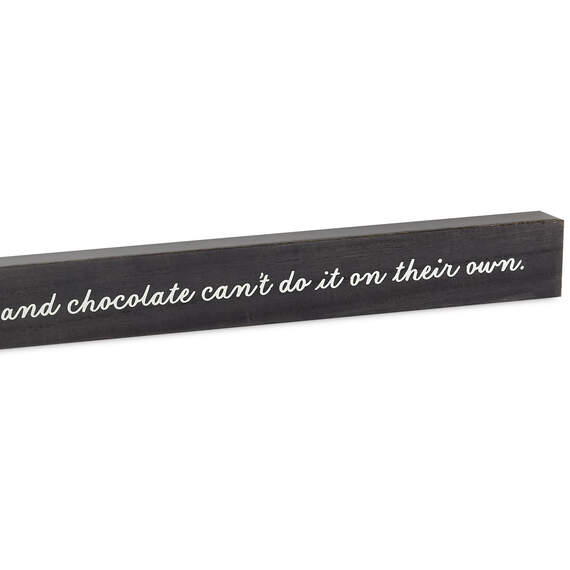 Friends, Wine and Chocolate Wood Quote Sign, 23.5x2, , large image number 4