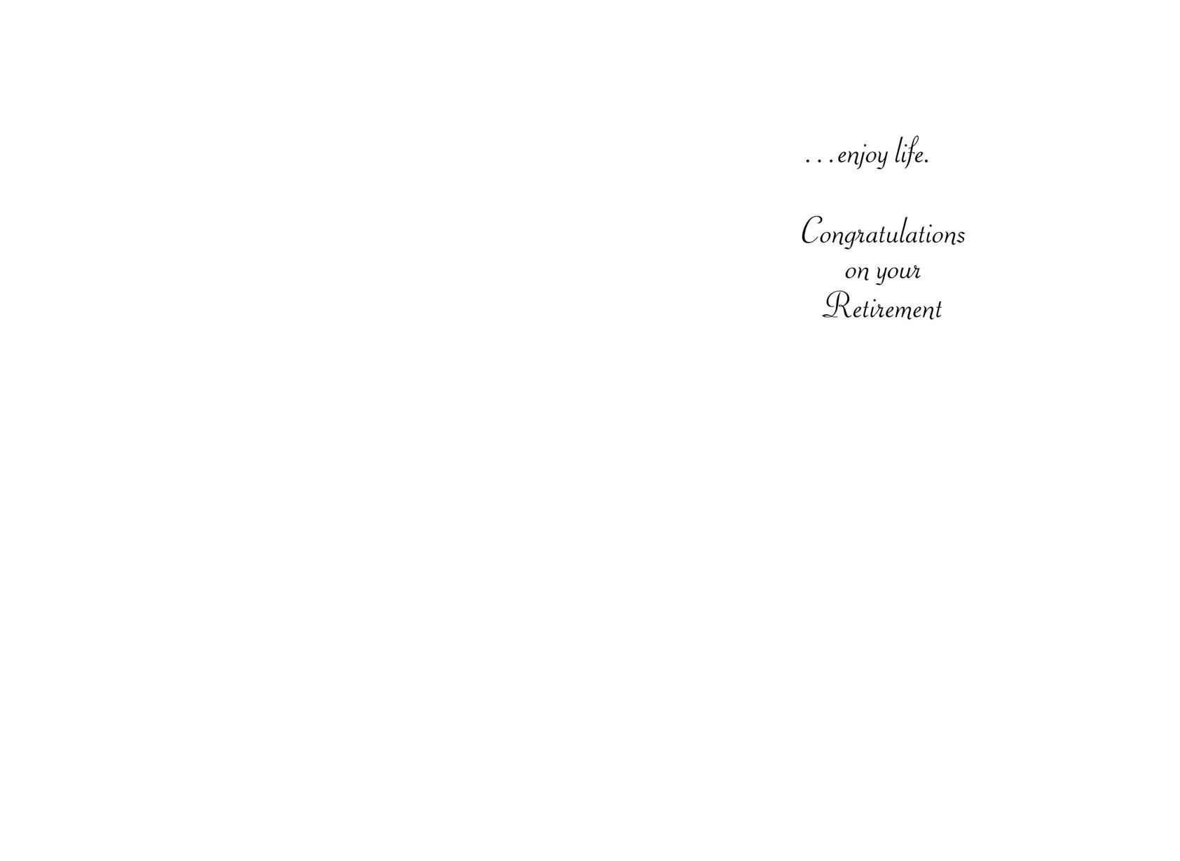 Ocean View Retirement Card