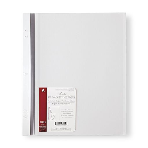 Self-Adhesive Photo Refill Pages, Pack of 8, 