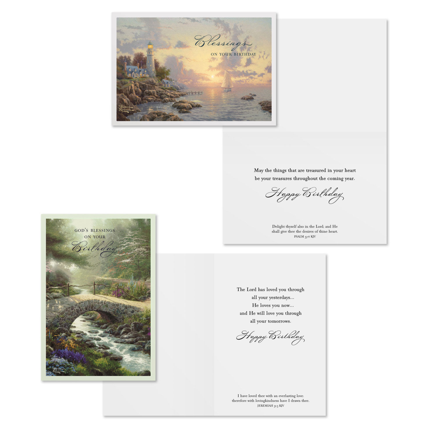Thomas Kinkade DaySpring Birthday Cards Assortment Card Front with Sentiment image number 4