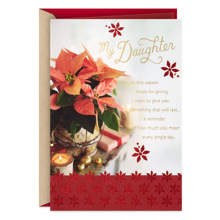 You Mean So Much to Me Christmas Card for Daughter