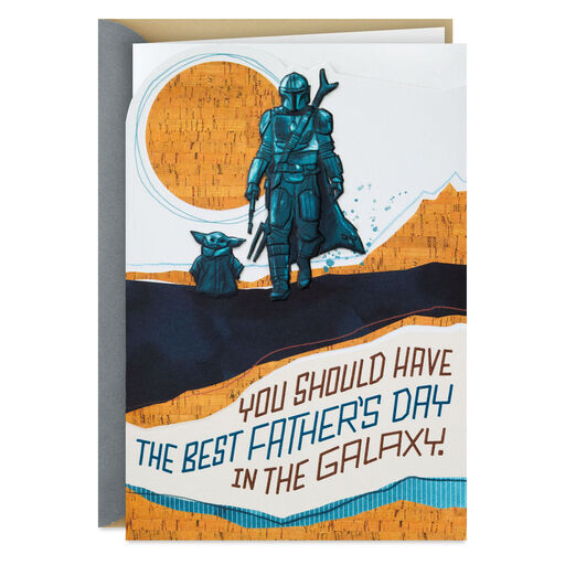 Star Wars™ The Mandalorian™ and Grogu™ Best in the Galaxy Father's Day Card, 