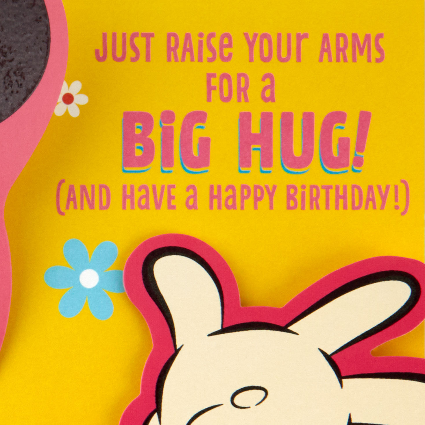 Mickey Mouse Pop-Up Hug Funny Birthday Card for Mom Sentiment image number 3