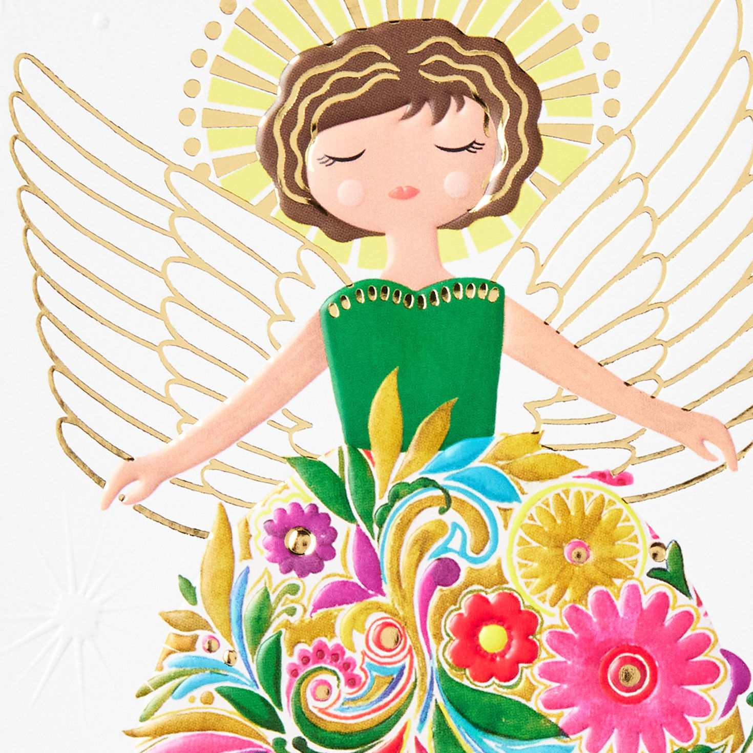 UNICEF Floral Angel Boxed Christmas Cards, Pack of 12 for only USD 12.50 | Hallmark