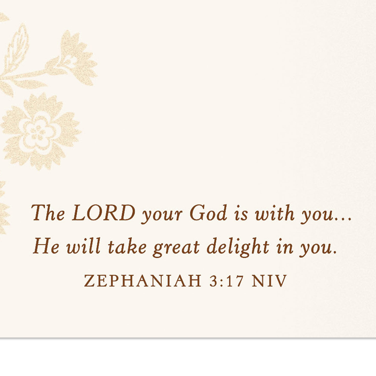 Blue Flowers Clergy Appreciation Card scripture image number 3