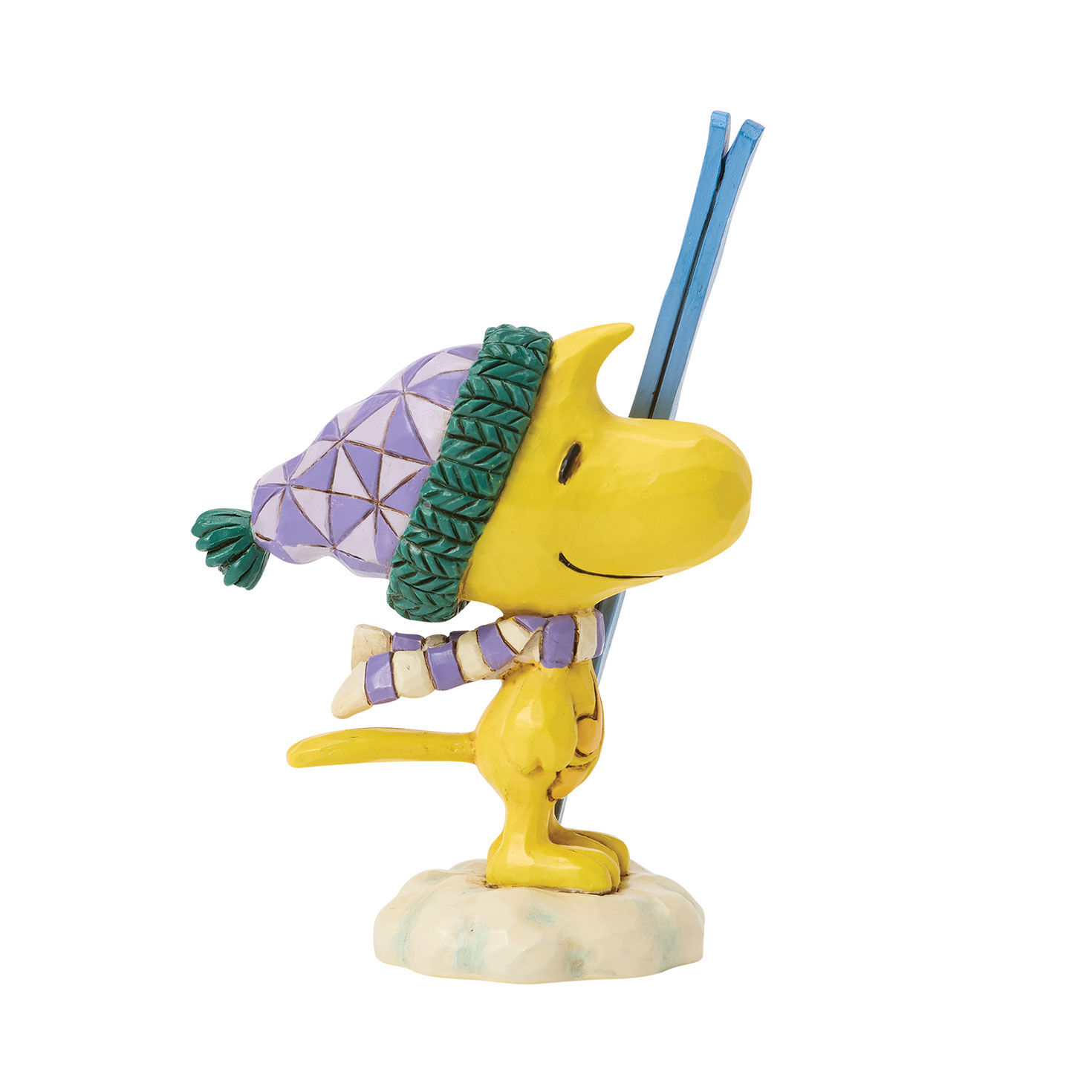 Jim Shore Peanuts Woodstock With Skis Statue back image number 2