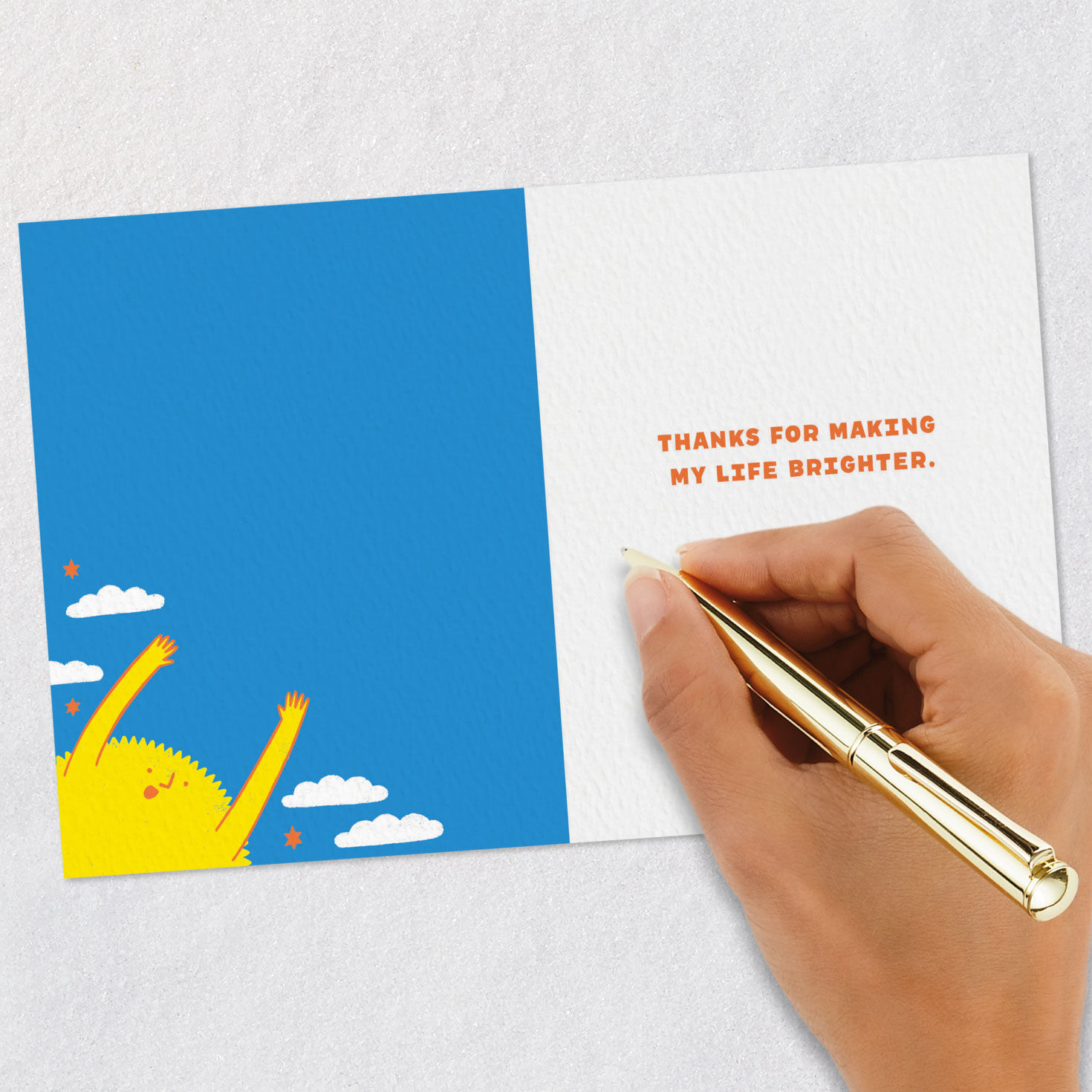 Smiling Sun Father's Day Card Signing card image number 6