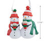 Coffee With Snowman Friends Christmas Ornament Measurement image number 3