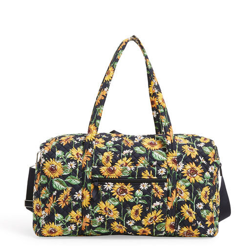 Vera Bradley Large Travel Duffel Bag in Sunflowers, 