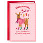 Deer in Sweater and Socks Christmas Card Card Front image number 1