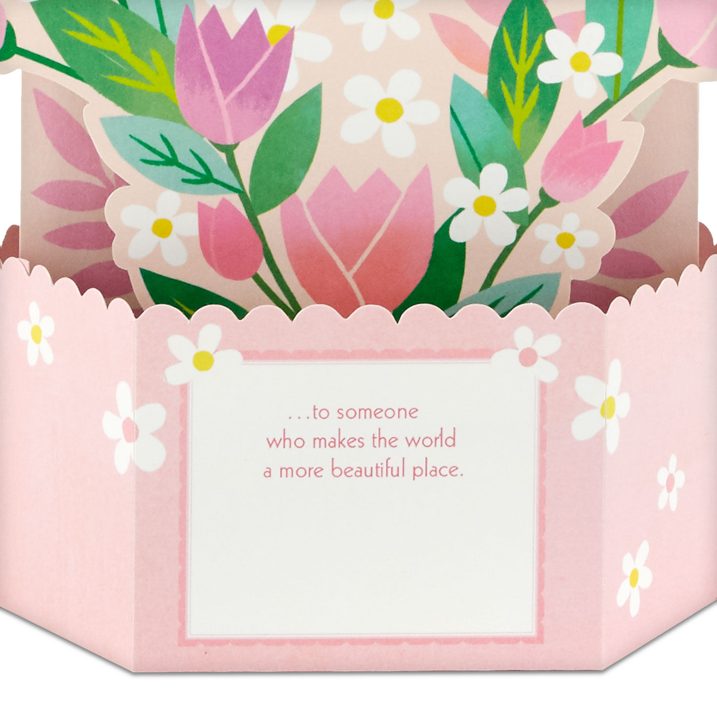 Pink and Purple Flowers and Butterflies Mother's Day Card sentiment image number 3