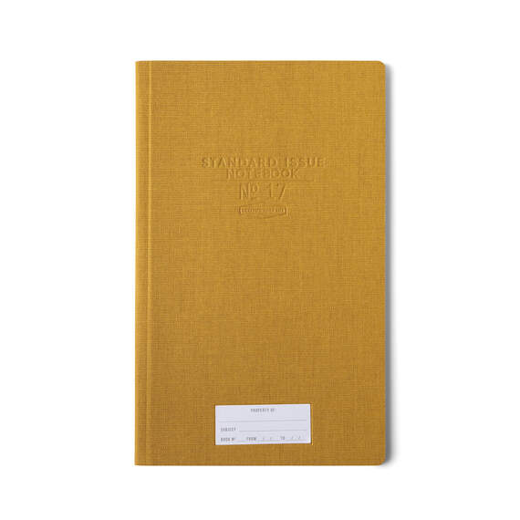 Designworks Ink Ochre Standard Issue Tall Hardcover Notebook
