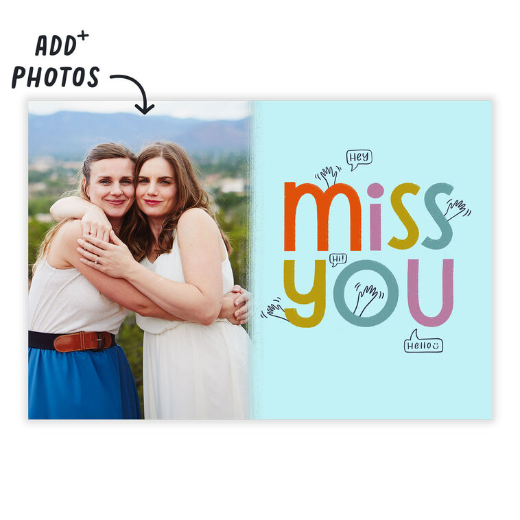 Personalized Miss You Photo Card  image number 9