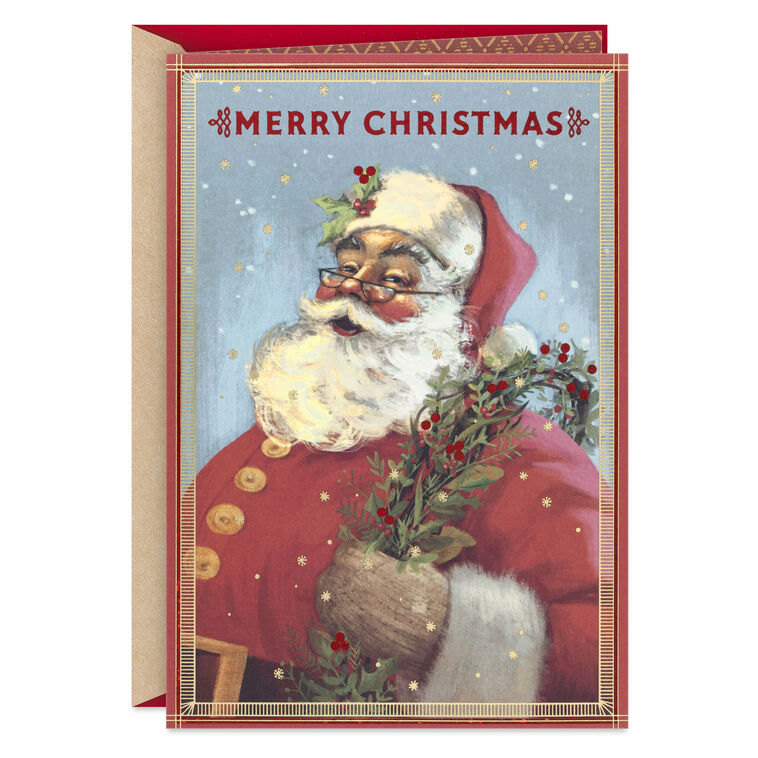 Vintage Santa Claus Christmas Card