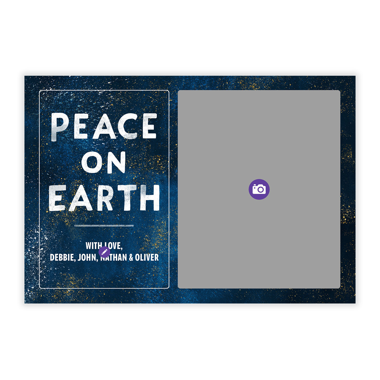 Peace on Earth Flat Holiday Photo Card, , large image number 5