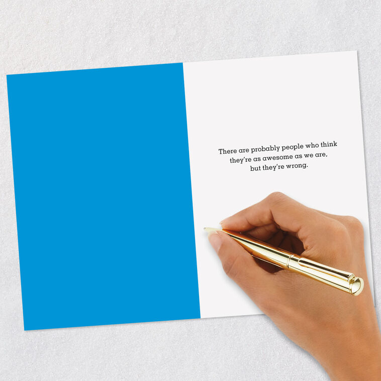 2 Cute Kittens in Sunglasses Funny Friendship Card Signing card image number 6