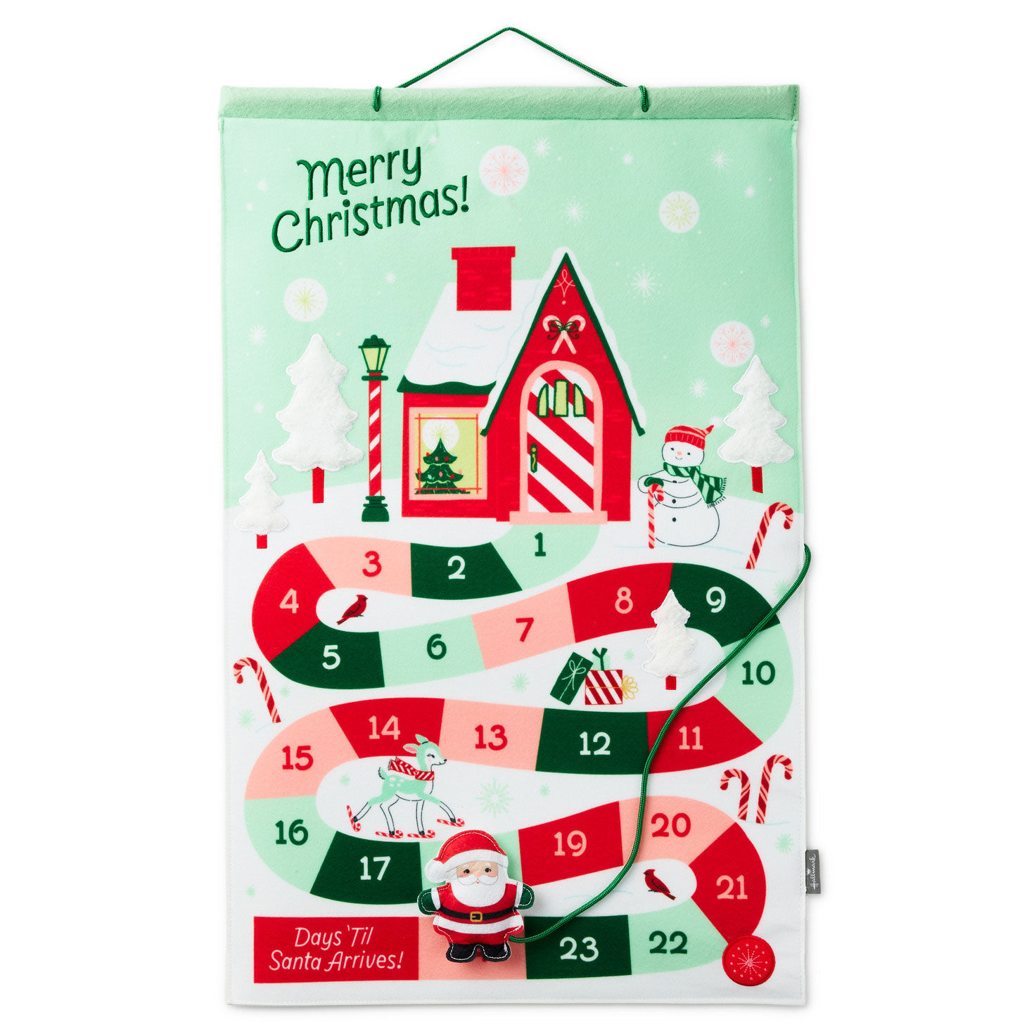 Santa Countdown Calendar With Light and Sound