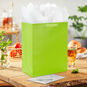 13" Solid Lime Green Large Gift Bag, Lime Green, large image number 2