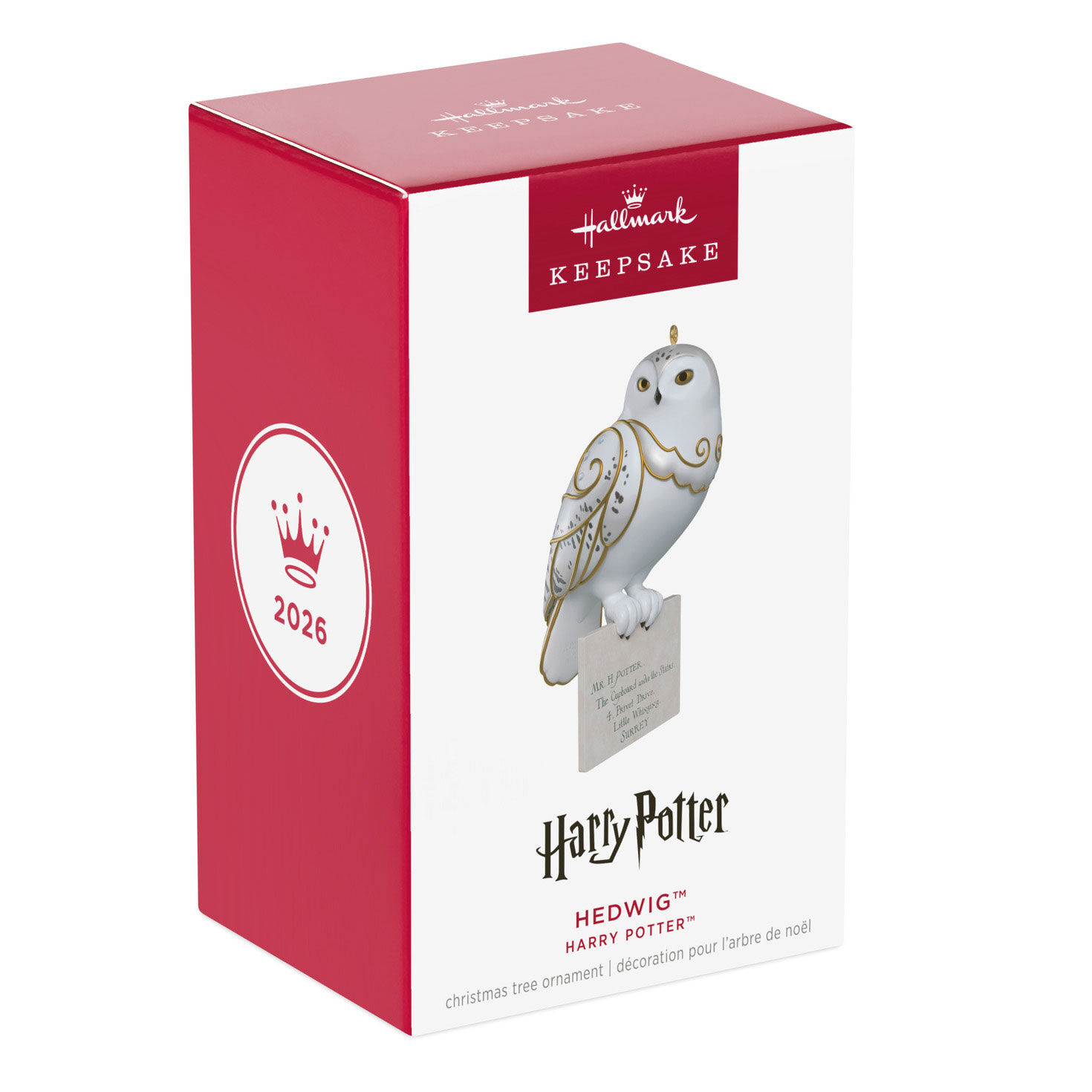 Harry Potter Hedwig With Letter Keepsake Ornament Package Front image number 7